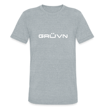 Load image into Gallery viewer, GRÜVN Unisex Tri-Blend T-Shirt - White with Triad (5 styles) - heather grey