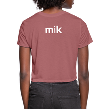 Load image into Gallery viewer, GRÜVN Women's Cropped T-Shirt - Pickleball Chick - mauve