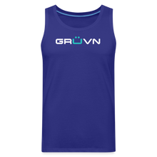 Load image into Gallery viewer, GRÜVN Men’s Premium Tank - White & Blue (6 Colors) - royal blue