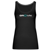 Load image into Gallery viewer, GRÜVN Women’s Premium Tank Top - White & Blue (7 Colors) - black