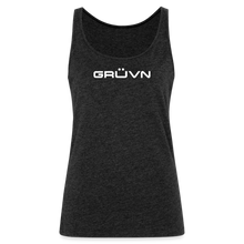 Load image into Gallery viewer, GRÜVN Women’s Premium Tank Top - White (8 Styles) - charcoal grey