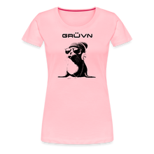 Load image into Gallery viewer, GRÜVN &quot;Seal in Shades&quot; Women’s Premium T-Shirt - Black logo (10 colors) - pink
