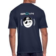 Load image into Gallery viewer, BRÜZN Men’s Moisture Wicking Performance T-Shirt - white Logo (4 Colors) - navy
