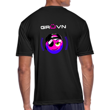 Load image into Gallery viewer, BRÜZN Men’s Moisture Wicking Performance T-Shirt - Pink and Purple Logo (4 Colors) - black
