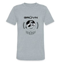 Load image into Gallery viewer, BRUZN Unisex Tri-Blend T-Shirt - Black Outline logo (4 shirt colors) - heather grey
