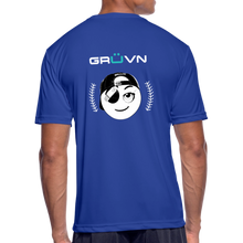 Load image into Gallery viewer, BRÜZN Men’s Moisture Wicking Performance T-Shirt - white Logo (4 Colors) - royal blue
