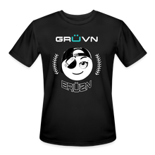 Load image into Gallery viewer, BRÜZN Men’s Moisture Wicking Performance T-Shirt - white Logo (4 Colors) - black
