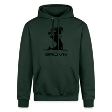 Load image into Gallery viewer, GRÜVN &quot;Seal in Shades&quot; Champion Unisex Powerblend Hoodie - Black logo (6 Colors) - Dark Green
