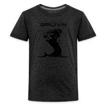 Load image into Gallery viewer, GRÜVN &quot;Seal in Shades&quot; Kids&#39; Premium T-Shirt - Black logo (11 Colors) - charcoal grey
