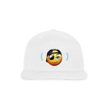 Load image into Gallery viewer, BRUZN Snapback Cap - Yellow logo Blue stitches (4 hat colors) - white
