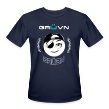 Load image into Gallery viewer, BRÜZN Men’s Moisture Wicking Performance T-Shirt - white Logo (4 Colors) - navy
