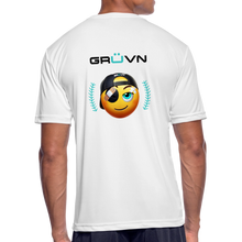 Load image into Gallery viewer, BRÜZN Men’s Moisture Wicking Performance T-Shirt - Yellow Logo 2 (4 Colors) - white
