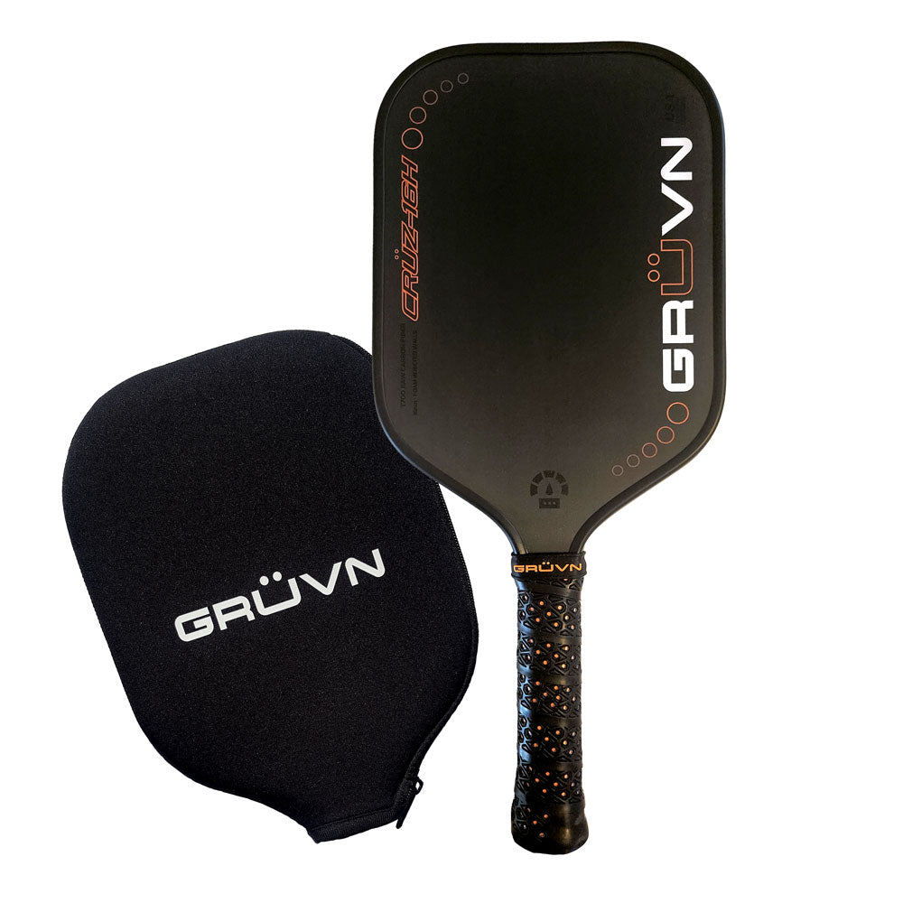 GRUVN CRUZ-16H Gen 1.5 pickleball paddle carbon fiber  elongated long handle 16mm