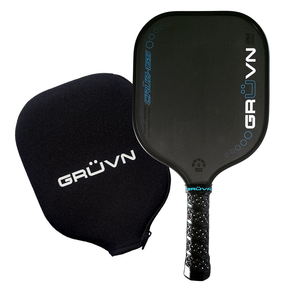GRUVN CRUZ-16S Pickleball Paddle Gen 1.5 Carbon Fiber 16mm Wide Body ...