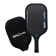 GRUVN CRUZN-16E pickleball paddle carbon fiber elongated short handle blue