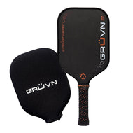 GRUVN CRUZN-16HD pickleball paddle carbon fiber long handle elongated orange
