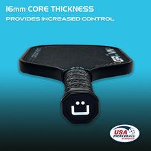 Load image into Gallery viewer, GRUVN CRUZN-16HD pickleball paddle hybrid shape carbon fiber blue
