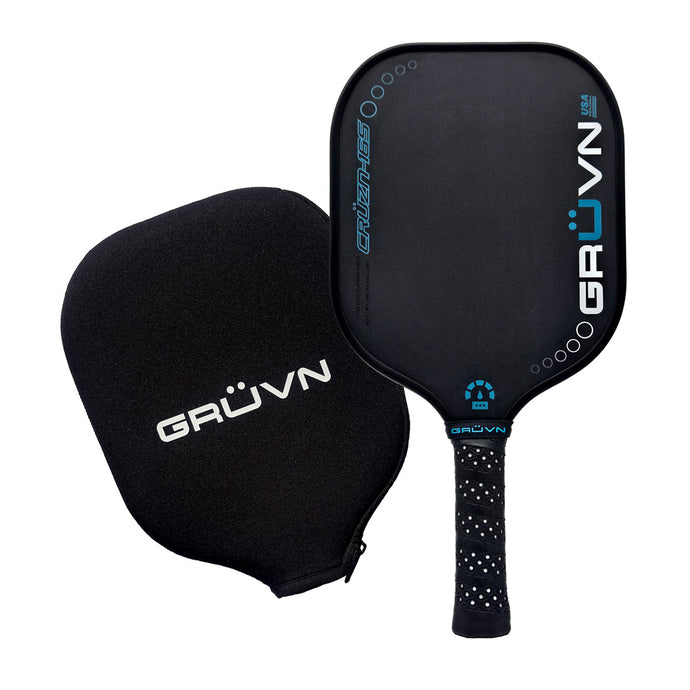 GRUVN CRUZN-16S pickleball paddle standard wide body carbon fiber blue