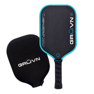 GRUVN CRUZN-16X pickleball paddle carbon fiber elongated blue