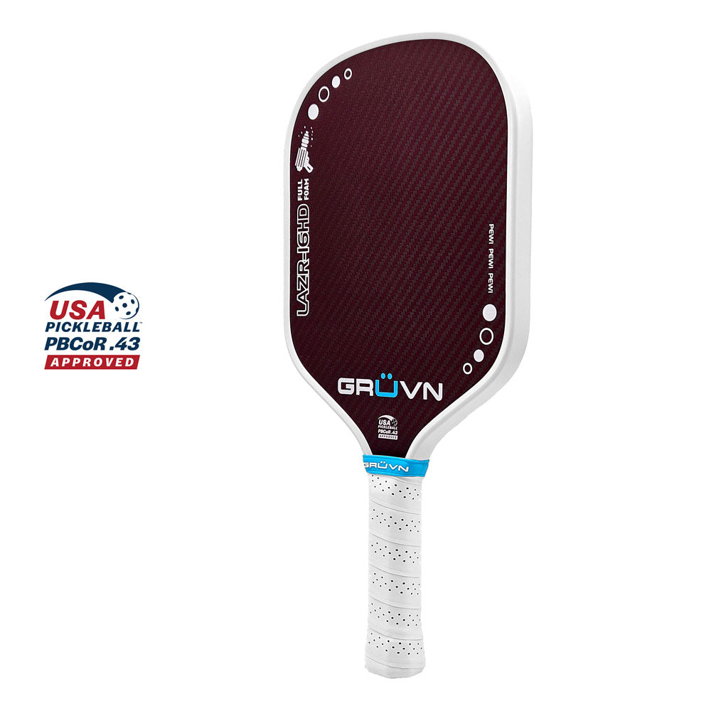 (gamon　unwound) GRUVN LAZR-16X Full Foam Pickleball Paddle Elongated Kevlar-Carbon
