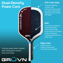 Load image into Gallery viewer, GRUVN LAZR-16HD Full Foam pickleball paddle dual density core sandwich core

