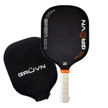 Load image into Gallery viewer, GRUVN LAZR-16S Kevlar carbon fiber pickleball paddles blue standard wide body 16mm
