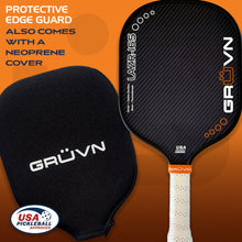 Load image into Gallery viewer, GRUVN LAZR-16S Kevlar carbon fiber pickleball paddles blue standard wide body 16mm
