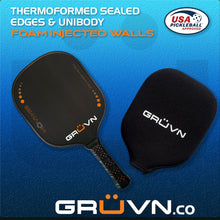 Load image into Gallery viewer, Thermoformed Pickleball Paddle Unibody GRUVN MUVN-13S 13mm T700 carbon fiber 
