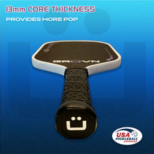 Load image into Gallery viewer, GRUVN MUVN-13X thermoformed carbon fiber pickleball paddle 13mm elongated purple

