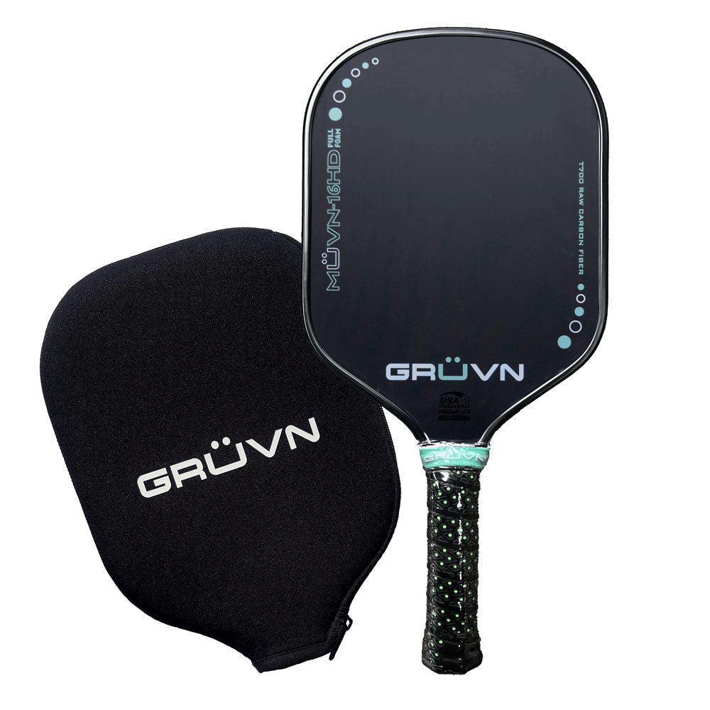 GRUVN MUVN-16HD Full Foam pickleball paddle hybrid carbon fiber long handle
