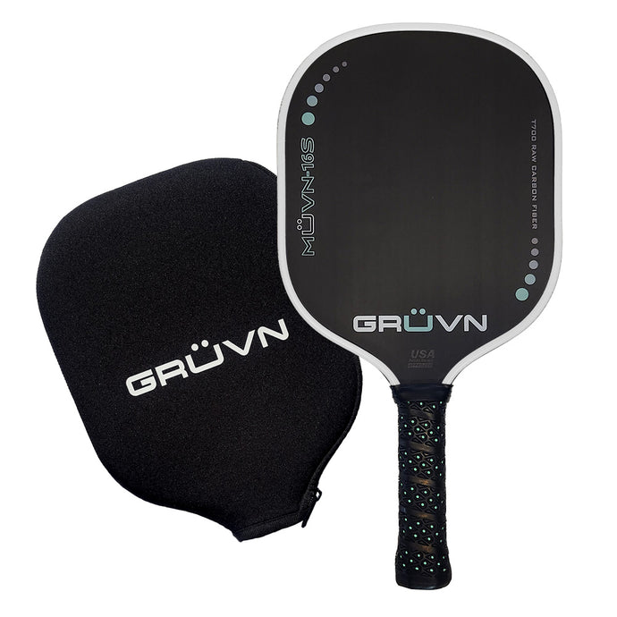 GRUVN MUVN-16S thermoformed pickleball paddle carbon fiber standard shape 16mm core