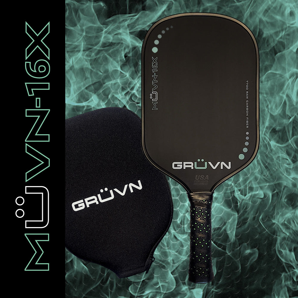 GRUVN MUVN-16X thermoformed pickleball paddle unibody mint