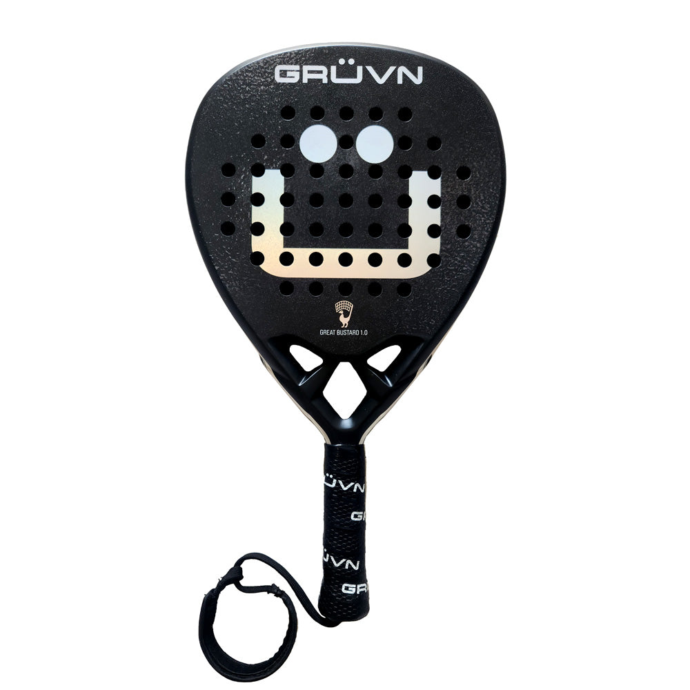 Rally Smile Racket GRUVN Padel Racket Diamond Shape 18K Carbon Fiber Pop Tennis Racket ...