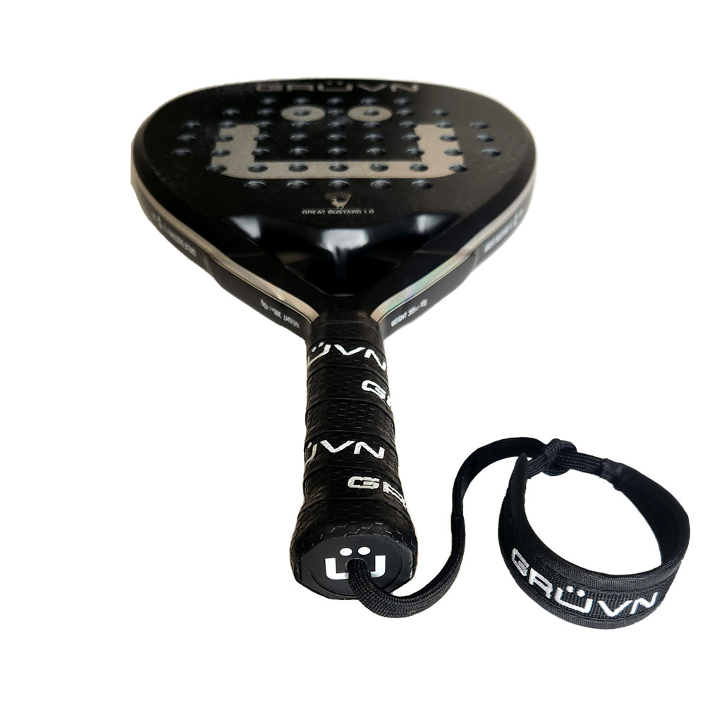 GRUVN Padel Racket Diamond Shape 18K Carbon Fiber Pop Tennis Racket ...