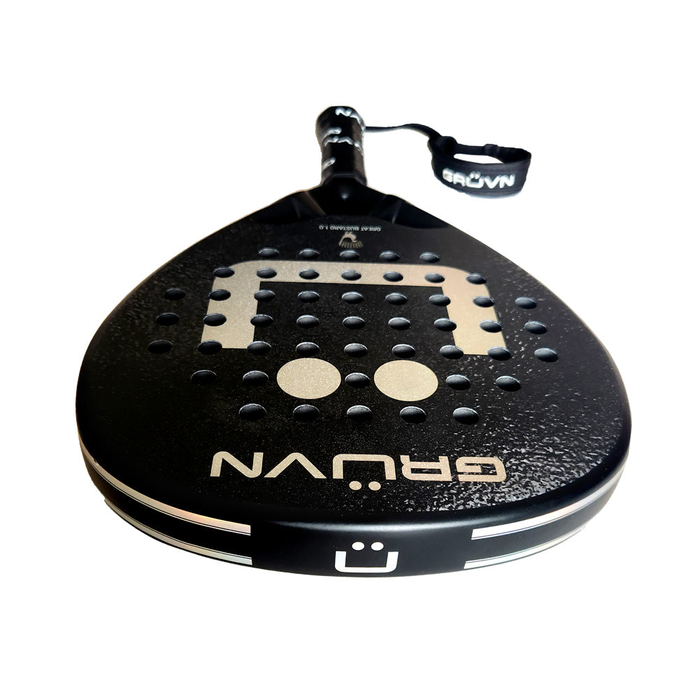 GRUVN Padel Racket Diamond Shape 18K Carbon Fiber Pop Tennis Racket ...