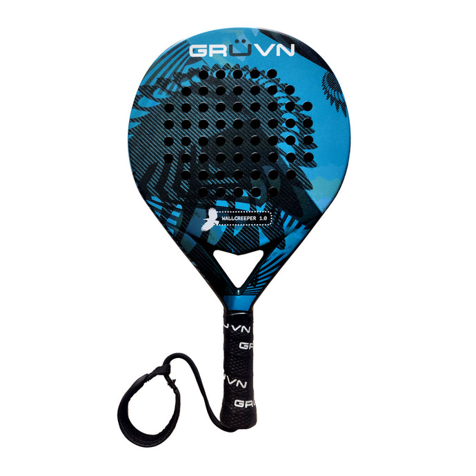 GRÜVN Padel Racket Carbon Pop Tennis Racket WALLCREEPER 1.0 Carbon Blue Myth