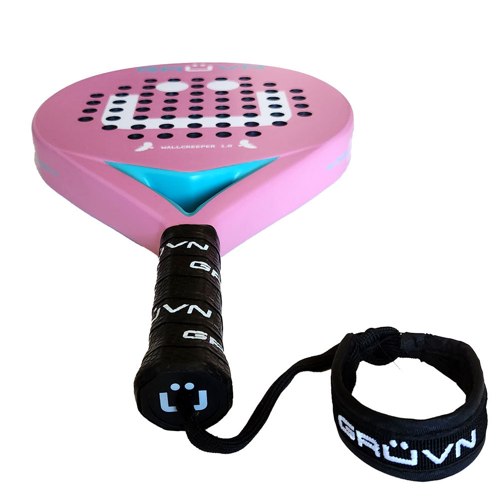 GRUVN Padel Racket Round Shape Carbon Pop Tennis Racket WALLCREEPER 1.0 ...
