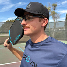 Load image into Gallery viewer, GRUVN pickleball protective eyewear glasses black frame interchangeable lens
