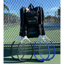 Load image into Gallery viewer, GRÜVN Rally Racket HAVOC Not official TYPTI racket blue and white
