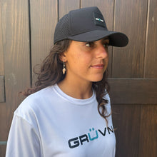 Load image into Gallery viewer, GRUVN snapback hat black pickleball
