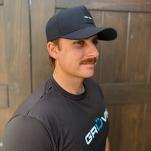Load image into Gallery viewer, GRUVN snapback hat black pickleball
