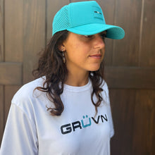 Load image into Gallery viewer, GRUVN snapback hate teal blue pickleball
