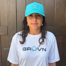 Load image into Gallery viewer, GRUVN snapback hate teal blue pickleball
