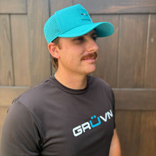 Load image into Gallery viewer, GRUVN snapback hate teal blue pickleball

