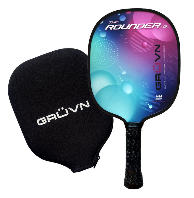 Pickleball paddle graphite round 16mm GRUVN Rounder-G16