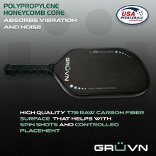 Load image into Gallery viewer, T700 carbon fiber pickleball paddles GRUVN MUVN-16X thermoformed 
