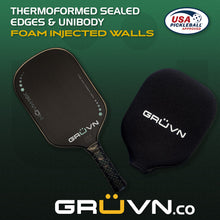 Load image into Gallery viewer, GRUVN MUVN-16X thermoformed pickleball paddle unibody mint
