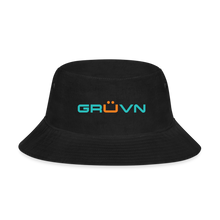 Load image into Gallery viewer, GRÜVN Bucket Hat - Teal Blue &amp; Orange Logo (5 Colors) - black
