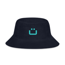 Load image into Gallery viewer, GRÜVN Bucket Hat - Teal Blue &amp; Smile (5 Colors) - navy
