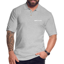 Load image into Gallery viewer, GRÜVN Men&#39;s Pique Polo Shirt - 3 Colors - heather gray
